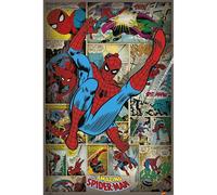 Marvel Póster retro de cómics, Spider-Man, multicolor, 61 x 91,5 cm