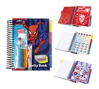 Marvel Spiderman Pegatinas, Album Scrapbooking para Niños, Kit Papeleria Niño +1000 Manualidades, Set Materiales Regalos (Multicolor Spiderman)