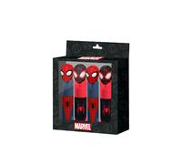 Marvel Spiderman Peter Pack de 4 Marcadores Fluorescentes, Rojo Red