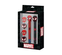 Marvel spiderman peter-pack de bolígrafo de gel borrable + lápiz ete