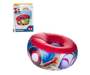 Marvel Spidey Sillon Hinchable, Tumbona Infantil Spider-Man, Colchoneta Playa Sillon Acuático Silla Redonda Multicolor