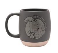 Marvel Taza De Cerámica Gris Hulk Con Relieve Y Logotipo