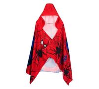 Marvel Toalla de playa para niño con capucha de Los Vengadores, Spider-Man, toalla de microfibra de 70 x 140 cm, Hulk y Capitán América, poncho de secado rápido para playa y piscina de 3 a 8 años