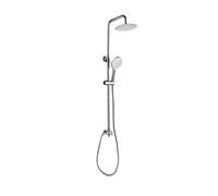 MARWELL Bayala - Sistema de ducha redondo con ducha de lluvia (20 cm de diámetro, con pasamanos ajustables, 3 tipos de chorro)