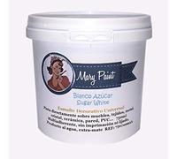 Mary Paint Pintura para Muebles Efecto Chalk Paint,multisuperficie, mate, Blanco Puro - 750ml resistente al desgaste muebles, piel, nautica,cocinas, marmol (Blanco Azúcar, 750 ml)