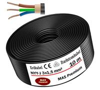 MAS Premium Cable subterráneo de 5-170m NYY-J 3x1,5 2,5 4 6 10 16 o 5x1,5 2,5 4 6 10 16 cable de tierra cable de alta tensión cable eléctrico en rollo para instalación en exteriores y subterráneo