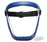 Máscara de cara completa, protección facial con 2 piezas de algodón Filtros de algodón anti antidiviestas de alta definición máscara de escudo de cara con correas ajustables máscara de cara completa