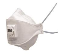 Aura Respirador de partículas 3M 9322+ pliegue plano Blanco (2 piezas)