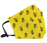 Mascarilla de proteccion reutilizable fuli grande talla l skull amaril