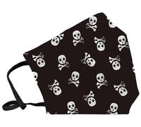 Mascarilla de proteccion reutilizable fuli grande talla l skull negro
