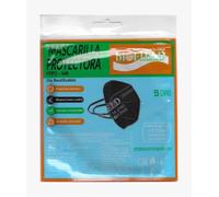 Mascarillas Ffp2 Biofield Negras 20 Uds - Protección Respiratoria contra Virus