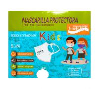 Mascarillas Kids Biofield Ffp2 Blanca 10 Unidades - Protección contra Virus y Bacterias