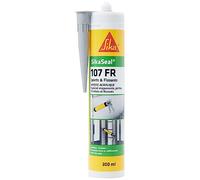 Masilla acrílica especial para Fachada - sikaseal, 107 juntas y fisuras (Sikacryl Pro) - 300 ml, gris, 525638
