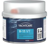 Masilla de poliéster Yachtcare 400 g sin estireno - masilla de fibra de vidrio 2K para automóvil, embarcaciones, metal, madera y PRFV - baja contracción, secado rápido y fácil de lijar