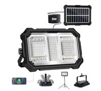 MASMEJOR Foco LED Recargable, Panel Solar Independiente, Cable de 3M