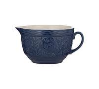 Mason Cash Cuenco náutico para masa | Capacidad de 1,9 litros | Cuenco de cerámica azul con diseño de vida marina en relieve | Ligero y apto para lavavajillas | Ideal para mezclar, batir y verter masa
