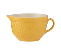 Mason Cash Home to Roost - Cuenco de masa de cerámica de 2,3 L con asa, labio para verter y diseño de gallina y gallo en relieve, utensilios clásicos para hornear para masas, huevos y mezclas de