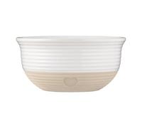 Mason Cash Rustic Charm - Cuenco para mezclar (26 cm, 3,5 l), diseño de corazón en relieve, ideal para hornear masa, pasteles, ensaladas y pastas