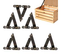Masoog Soporte para tapa - Bisagras para baúl, 6 unidades, resistente, ajustable, para armarios, banco de trabajo, juguetes, etc