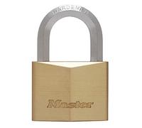 Master Lock 1145EURD Candado de llave con Cuerpo de Latón Macizo y arco Hexagonal, Dorado, 7.2 x 4 x 2.1 cm