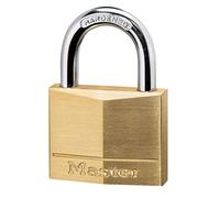 Master Lock 140EURD Candado de Ancho con Cuerpo de Latón Macizo, Dorado, 6 x 4 x 1.3 cm, 40 mm