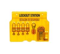 Master Lock 1482BP410 - S-P Estación De Bloqueo De 4 C