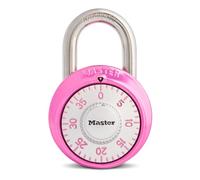Master Lock 1530DPNK Candado de combinación con cerradura de casillero, rosa, 1 paquete