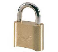 Master Lock 175EURD Candado certificado de Combinación con Cuerpo de Zinc Macizo, Dorado, 7.5 x 5.1 x 2.4 cm