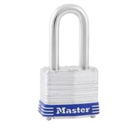 Master Lock 3DLF - Candado con llave de acero laminado, 1 paquete