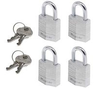 Master lock 4 candados de 20 mm, o3 mm, aluminio