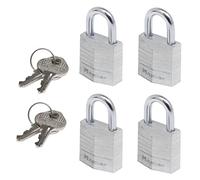 Master Lock - Candados - 4 unidades - 20 mm, o3 mm - Aluminio