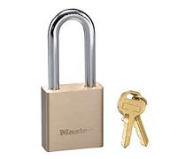 Master Lock 576EURDLH Candado de latón macizo con llaves ideal para proteger protones, cobertizos de jardin, 98 x 44 x 20 mm