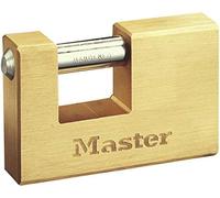 Master lock 608eurd candado rectangular con cuerpo de latón macizo a