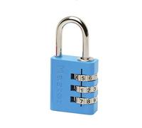 Master Lock 7630EURDCOL Candado con combinación personalizable y cuerpo de aluminio, Color Aleatorio, 3 x 6.5 x 1.3 cm