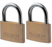 Master Lock CAD50 Magnum Candado de Latón Macizo a Llave (Paquete de 2)