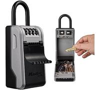 Master Lock Caja de Seguridad para Llaves con Nuevo diseño Innovador, grillete, Aluminium, Gris, Extra Grande, NEW - XL - Arco