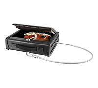 MASTER LOCK Caja Fuerte Compacta [con Llaves] [con Cable] PP1KML - Ideal para objetos de valor, dispositivos electrónicos, pequeños, arma corta