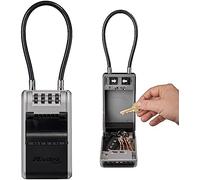 Master Lock Caja para llaves 5482EURD - nuevo diseño, grillete de cable flexible XL