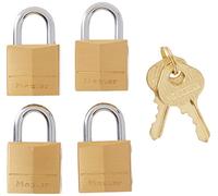 Master Lock Candado 120Q, 3/4 pulgadas, paquete de 4, paquete de 4