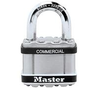 Master Lock - Candado de acero laminado de alta seguridad [protección de acero inoxidable] M5STS - Seguridad para barcos y puertas en medio marítimo