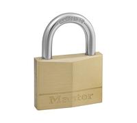 Master Lock 150EURD Candado de Ancho con Cuerpo de Latón Macizo, Dorado, 6.8 x 5 x 1.4 cm