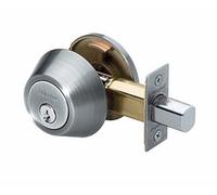 Master Lock DSO0615 Single Cylinder Deadbolt, Satin Nickel by Master Lock