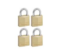 Master Lock Latón Macizo 20mm Candado 3-Pin - Mismo Cierre X 4 MLK120Q