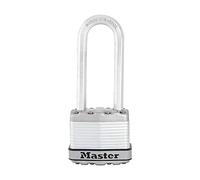 Master Lock M1XKADLJCCSEN Candado de acero, cerradura laminada Magnum, 1-3/4 pulgadas de ancho, M1XKADLJ, grillete de 2-1/2 pulgadas