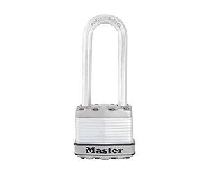 Master Lock M1XKADLJCCSEN Candado de acero, cerradura laminada Magnum, 1-3/4 pulgadas de ancho, M1XKADLJ, grillete de 2-1/2 pulgadas