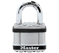 Master Lock M5EURDSTS Candado de resistencia Cubierta del cuerpo de acero laminado, Arco Normal + Marine, Proteja con seguridad barcos y puertas en un entorno naval
