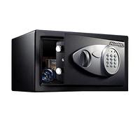 Master Lock X041ML Caja Fuerte de Seguridad [Combinación Digital] [Small 11L] -X075ML-Para Montaje en Pared o Suelo, Negro, Gris