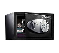 Master Lock Caja fuerte X055ML Combinación digital 16 L para montaje en pared o suelo Negro/Gris