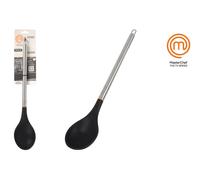Masterchef Cuchara de 34 cm en Acero Inoxidable y Silicona