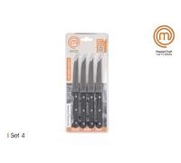 Masterchef Set de 4 Cuchillos para Carne 11cm NOIRORANGE